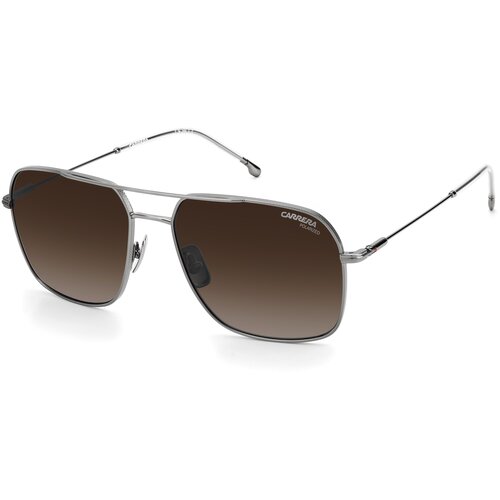 Солнцезащитные очки Carrera, серебряный, серый солнцезащитные очки carrera авиаторы оправа металл