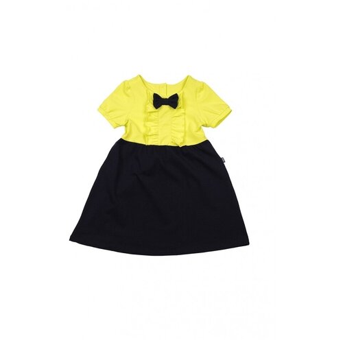 Платье для девочек Mini Maxi, модель 2632, цвет желтый/неон, размер 98
