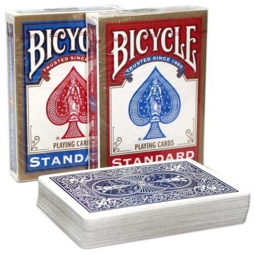 Карты Bicycle Rider Back International Std. Index Red/Blue bicycle игральные карты rider standard index 4 pack 54 шт красный черный 4 шт