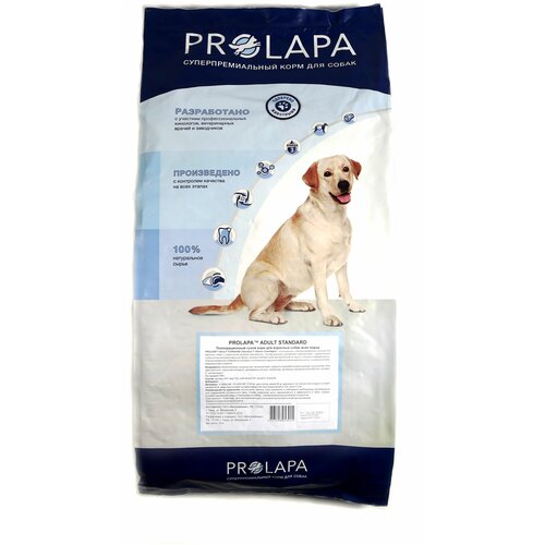 Полнорационный сухой корм для взрослых собак всех пород Prolapa Adult Standard с курицей 15 кг