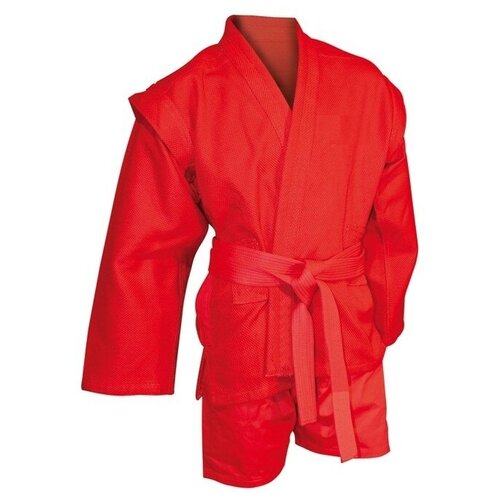 Кимоно  для самбо  с поясом, размер 34, красный