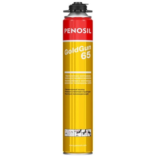 Профессиональная монтажная пена Penosil GoldGan 65 Летняя 698₽