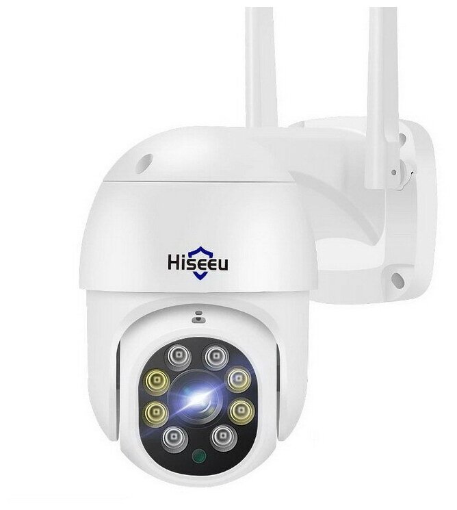 Уличная поворотная IP камера видеонаблюдения WiFi Smart Camera Hiseeu WHD312, белая