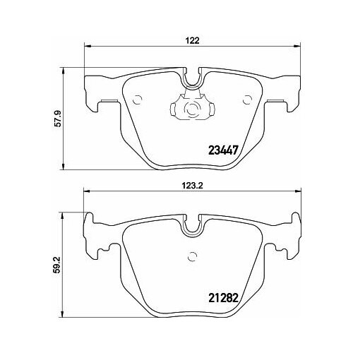 Тормозные колодки, комплект HELLA 8db355009331 2128 2 28935 23447 HELLA