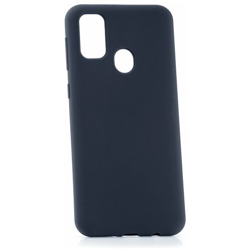 фото Чехол на samsung galaxy m30s kruche silicone plain midnight blue кruче