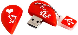 Флеш-накопитель USB 2.0 Smartbuy 32GB Wild series Сердце (SB32GBHeart)