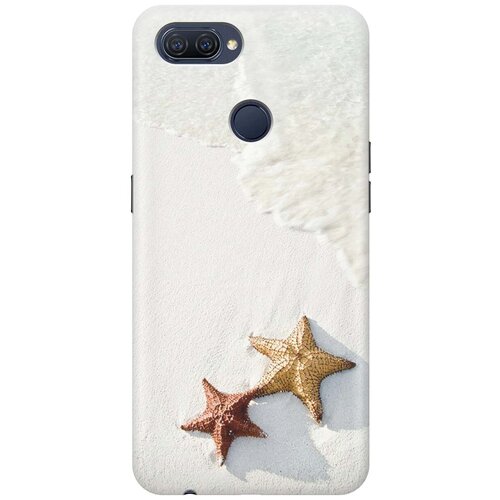 фото Ультратонкий силиконовый чехол-накладка для oppo a12 / a7 / a5s с принтом "две морские звезды" gosso