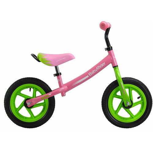 Беговел WIND BABYRIDER 12 зелено-розовый беговел wind super star