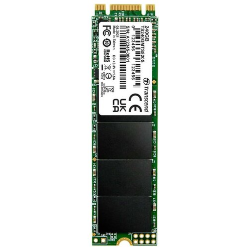 Твердотельный накопитель Transcend 240 ГБ M.2 TS240GMTS820S накопитель ssd 2 5 kingston skc600 256g kc600 256gb sata 6gb s tlc nand 550 500mb s iops 90k 80k mtbf 1m