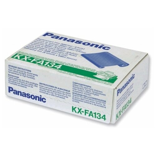 Картридж Panasonic KX-FA134A оригинальная факсовая пленка Panasonic (KX-FA134A) 2 x 200м, черный