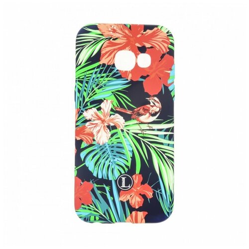 фото Силиконовый чехол luxo creative для samsung a320 galaxy a3 (2017), принт: листья
