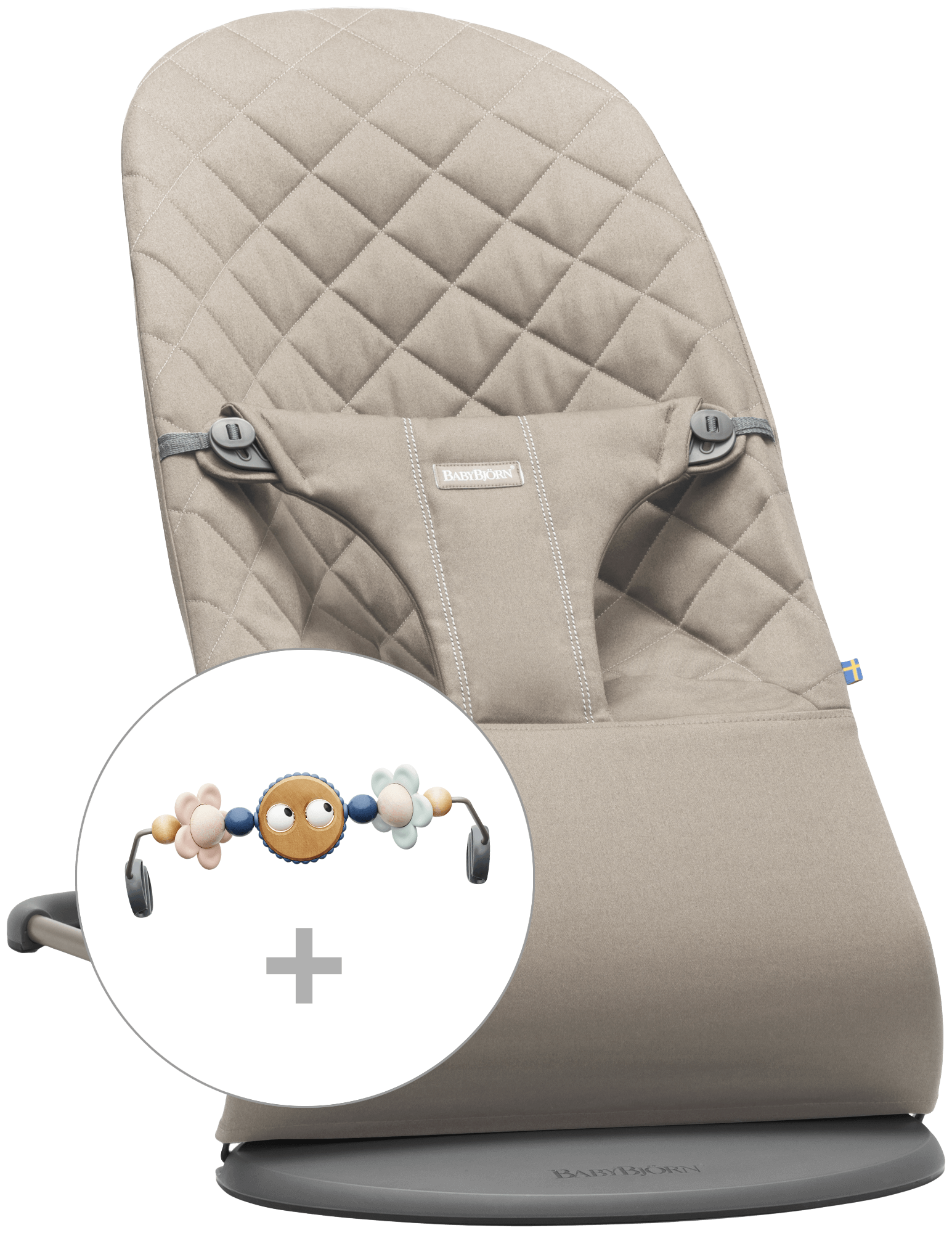 Babybjorn, Кресло-шезлонг Bliss Cotton, Песочный