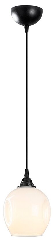 Светильник подвесной потолочный (люстра) 1xE27, 15x15x121 см, Sheen Lighting, металл, стекло