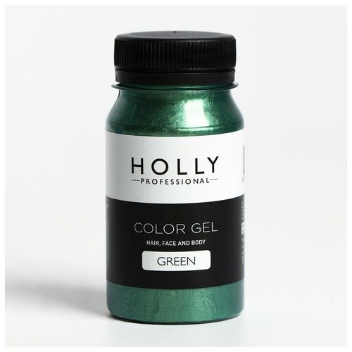 Купить Декоративный гель для волос, лица и тела Color GEL Holly Professional, Green, 100 мл 7138950 .