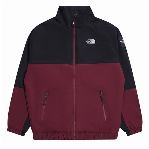 куртка The North Face демисезонная, силуэт прямой, манжеты, размер L, красный, черный