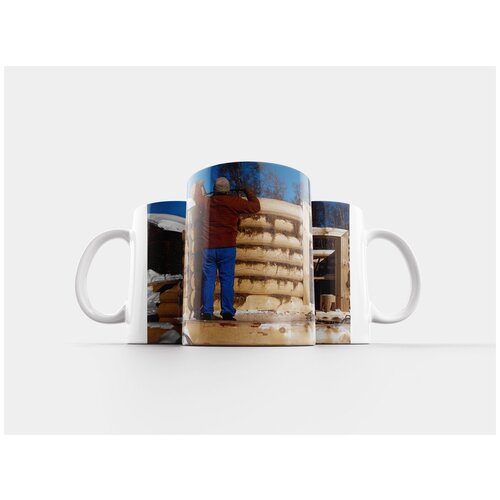 фото Кружка "сибирь, иркутск, деревянный дом" 320 мл lotsprints