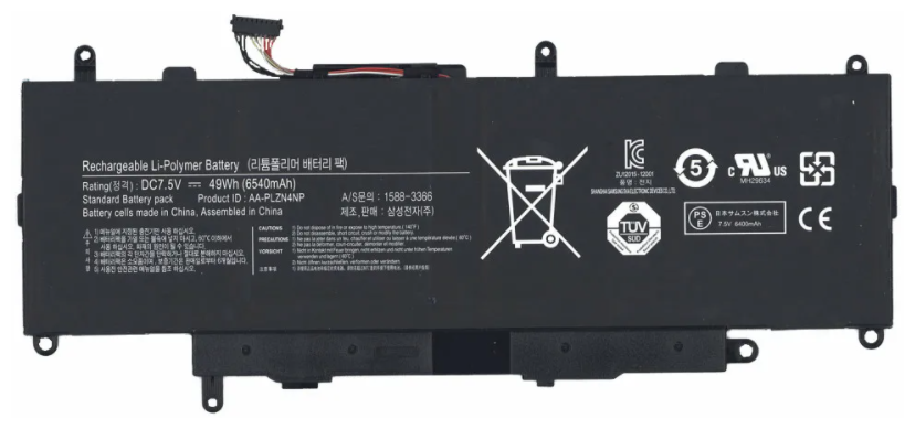 Аккумуляторная батарея MyPads 6540mAh AA- PLZN4NP на планшет Samsung ATIV Smart PC Pro XE700T1C/Series 7 11