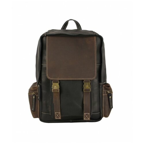 фото Крутой рюкзак из нубука для мужчин bpn-18 small черный bufalo