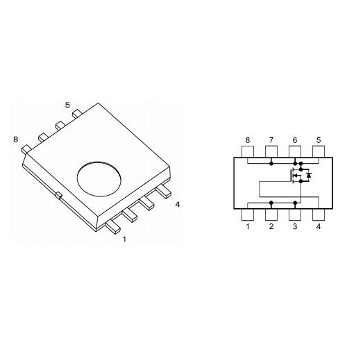 Микросхема TPCA8062-H N-Channel MOSFET 30V 28A SOP-ADVANCE микросхема fdms7660 n channel mosfet 30v 28a power56