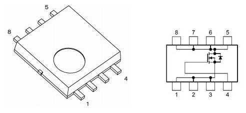 Микросхема TPCA8012-H N-Channel MOSFET 30V 40A SOP-ADVANCE