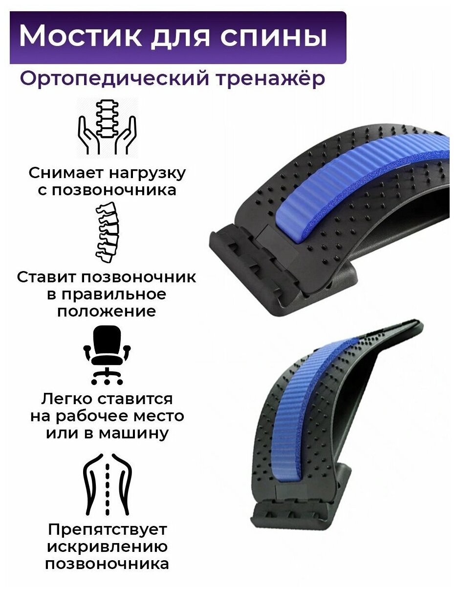 Тренажер для позвоночника и шеи, для спины Мостик для спины механический