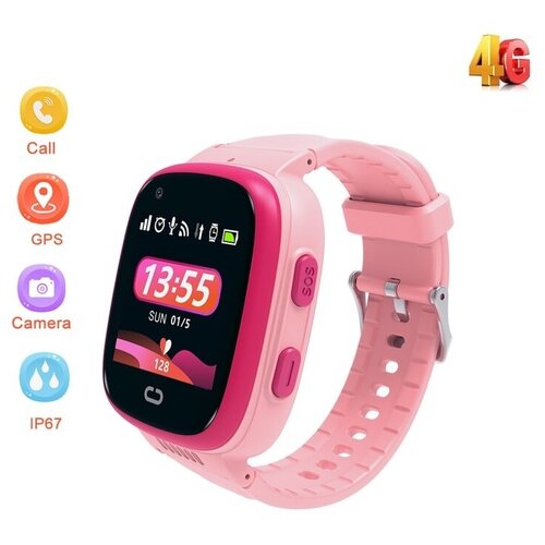 Часы детские Rapture Kids Smart Watch LT-08 4G LTE видеозвонок розовые 525000₽