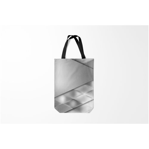 фото Сумка-шоппер / 31х42 см / тренды / геометрия grey rhombuses burnettie