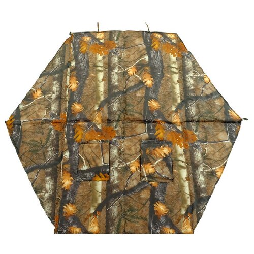 Пол для зимней палатки, шестиугольник, 200 × 200 см, серый