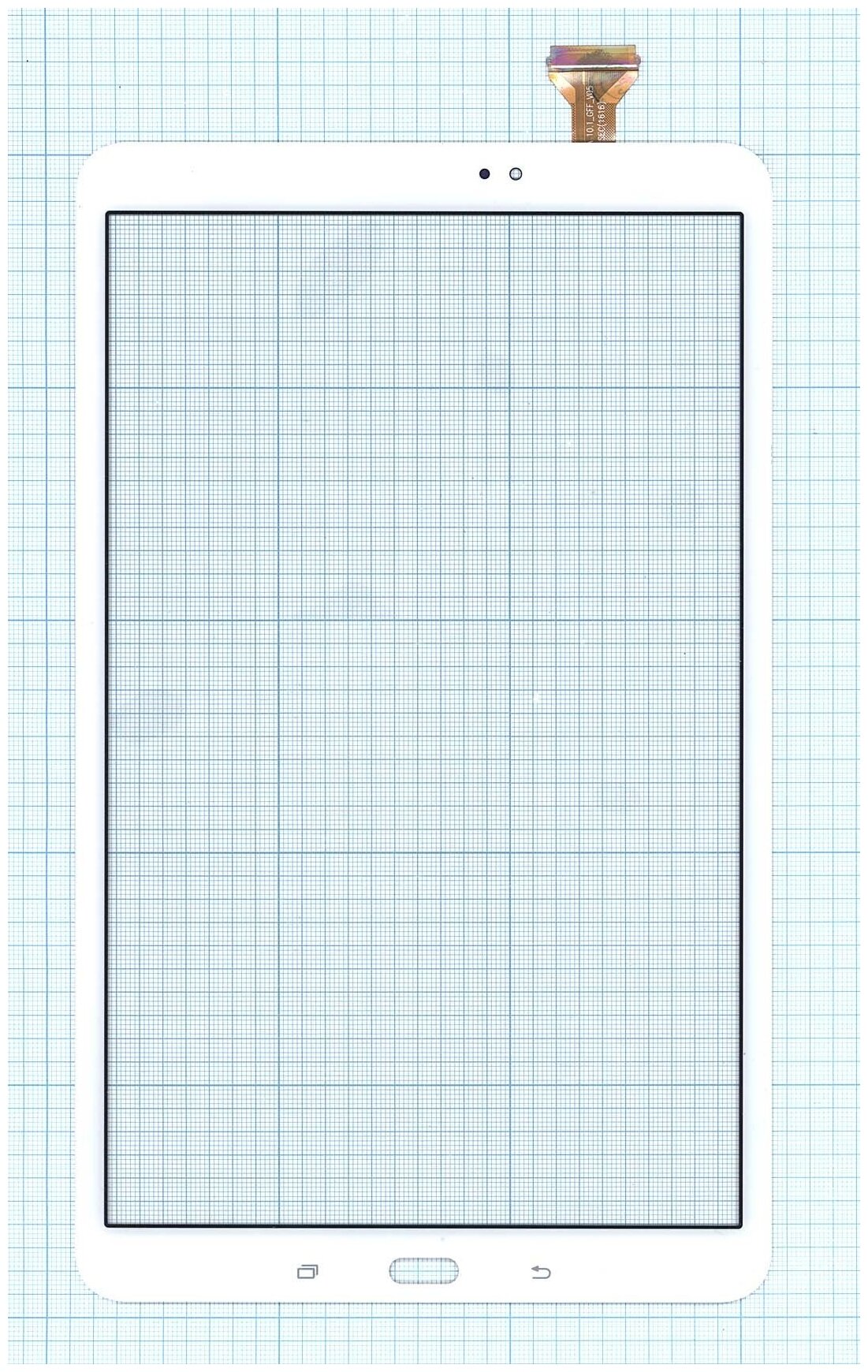 Сенсорное стекло (тачскрин) для Samsung Galaxy Tab A 10.1 SM-T580/T585/T587 белое