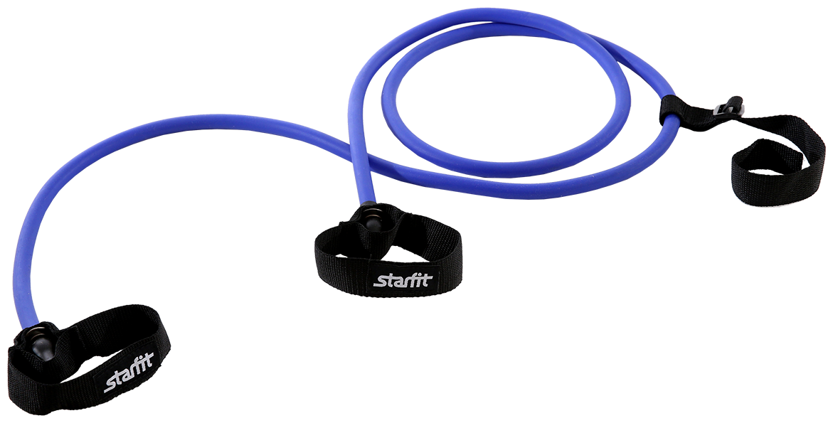 Эспандер лыжника-пловца Starfit Es-901, 4х14х2200 мм, 6 кг, синий