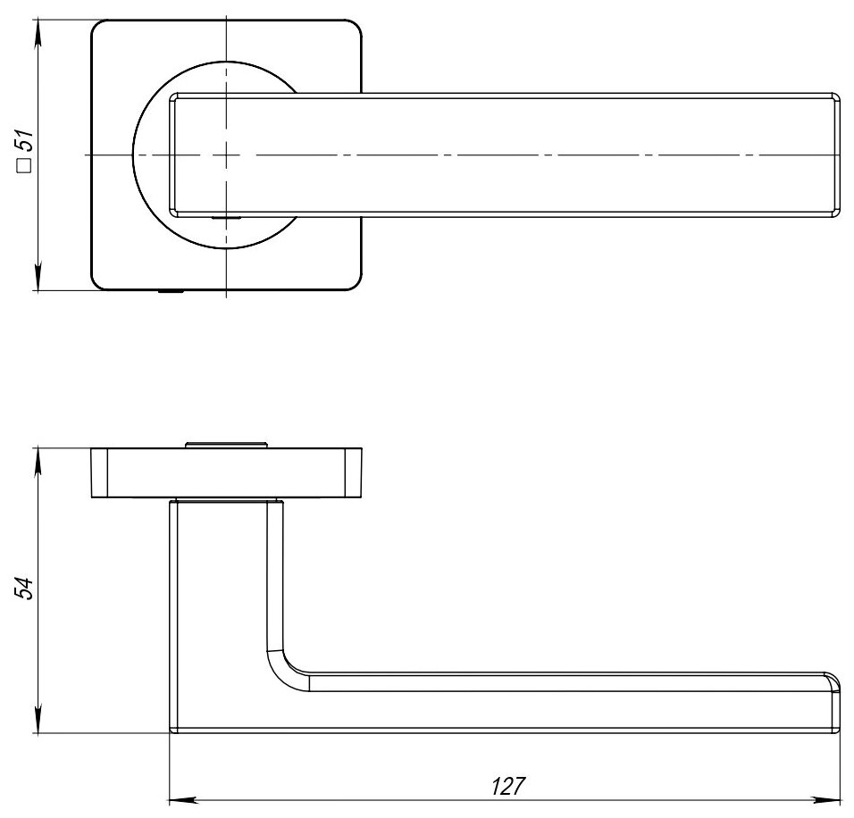 ручка дверная AJAX Optima JK BL-24 черная - фото №5