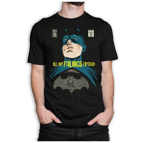 фото Футболка design heroes joy division - летучая мышь мужская черная 2xl