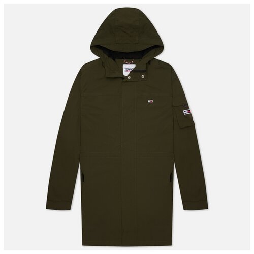 фото Мужская куртка парка tommy jeans flag patch hooded