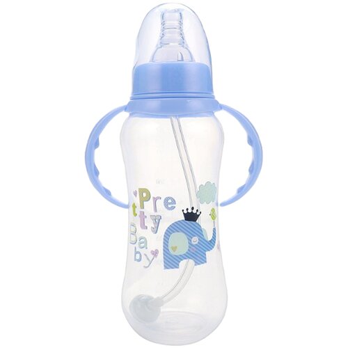 Бутылочка антиколиковая для кормления детей, для молока и воды, с ручками, 280 мл
