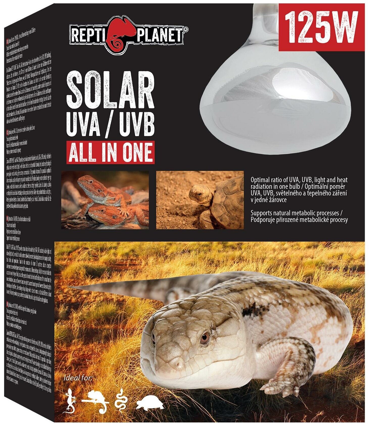 Террариумная ультрафиолетовая лампа Repti Planet Solar UVA & UVB, 125 Вт