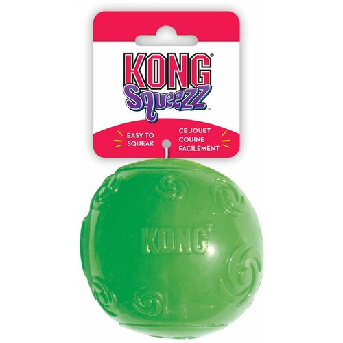 фото Игрушка для собак "мячик" резиновый с пищалкой (большой), 8 см kong
