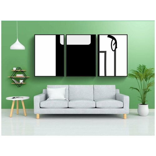 фото Набор модулных постеров для интерьера "бензоколонка, бензин, топливо" 60x90 см. в тубусе, без рамки lotsprints