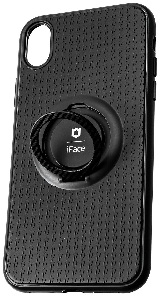 Чехол OrangeStereo SLZ для Apple iPhone XR с держателем Iface черный