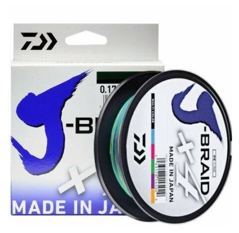 DAIWA Шнур Daiwa J-Braid X4E 300м 0,13мм 5.9кг Multi Color