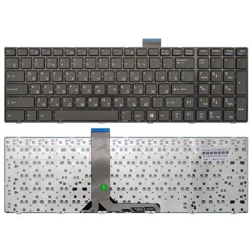 Клавиатура для ноутбука MSI GP60 с подсветкой черная с рамкой
