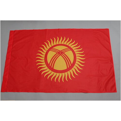 флаг андреевский 90х135 см флажная сетка карман слева юнти Флаг Киргизия 90х135, ( флажная сетка, карман слева), юнти