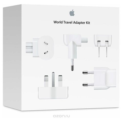 Apple Сетевое зарядное устройство Apple World Travel Adapter Kit MD837ZM/A белый