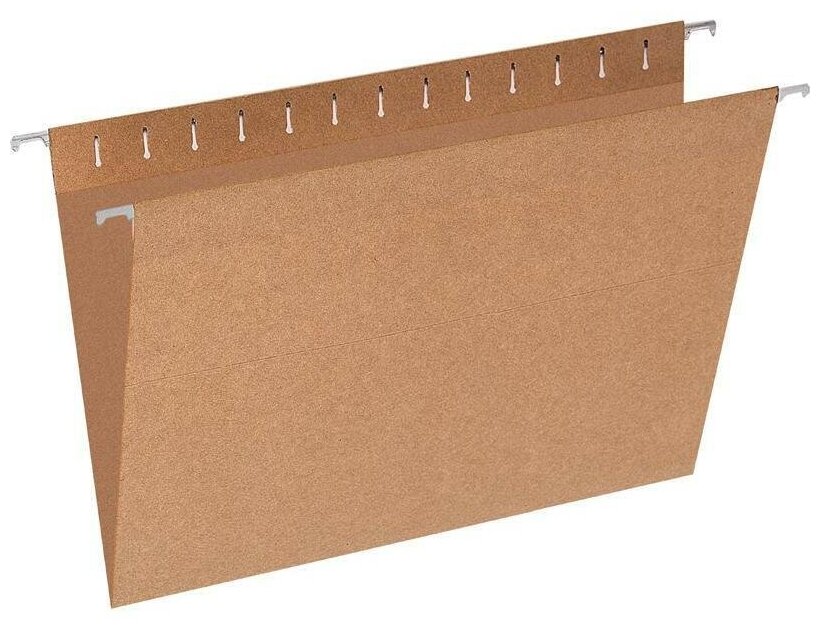 Подвесная папка Foolscap Attache Economy (405x240мм, до 80л, картон) коричневая, 10шт.
