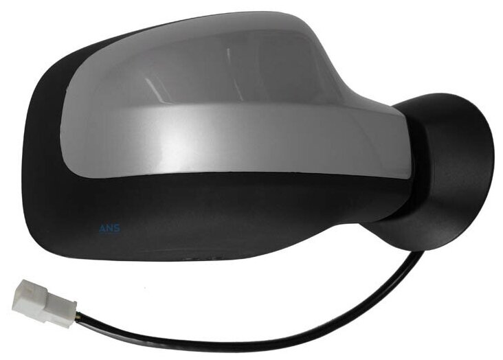 фото Зеркало заднего вида правое Рено Логан, Дастер, Сандеро, Лада ларгус электро регулировка, обогрев, окрашенное в цвет "Платина"