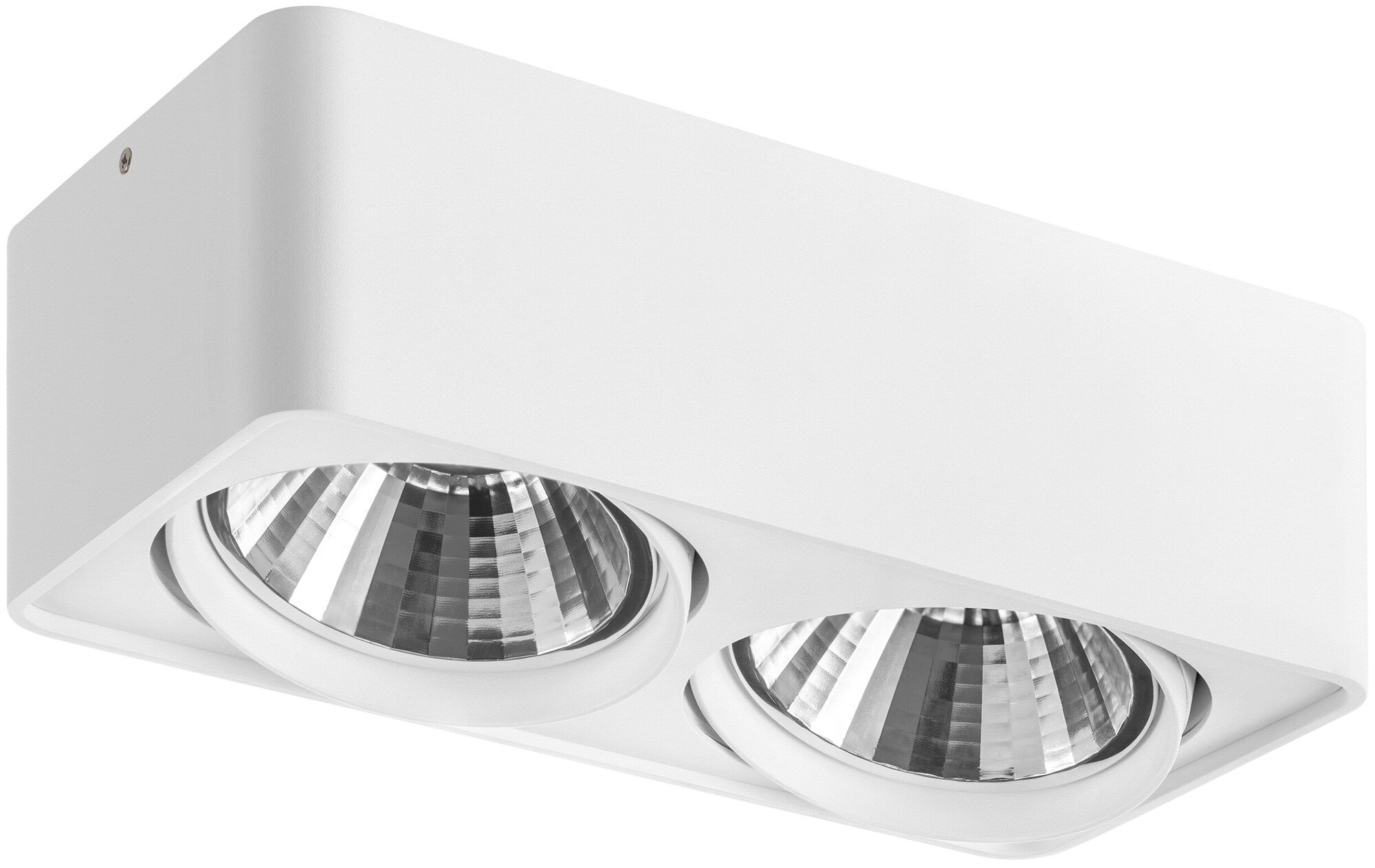Накладной светильник Lightstar Monocco 212626, AR111, 100Вт, кол-во ламп:2шт, Белый