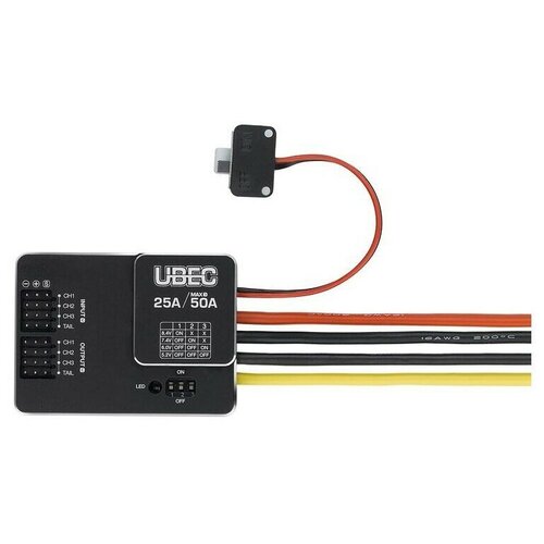 Импульсный регулятор напряжения UBEC-25A-HV(3-18S)-V1 Hobbywing varcs lipo battery 2s 7 6v 6300mah 130c 260c 4mm 5mm graphene bullet competition shortfor rc 1 10 off road buggy truck car