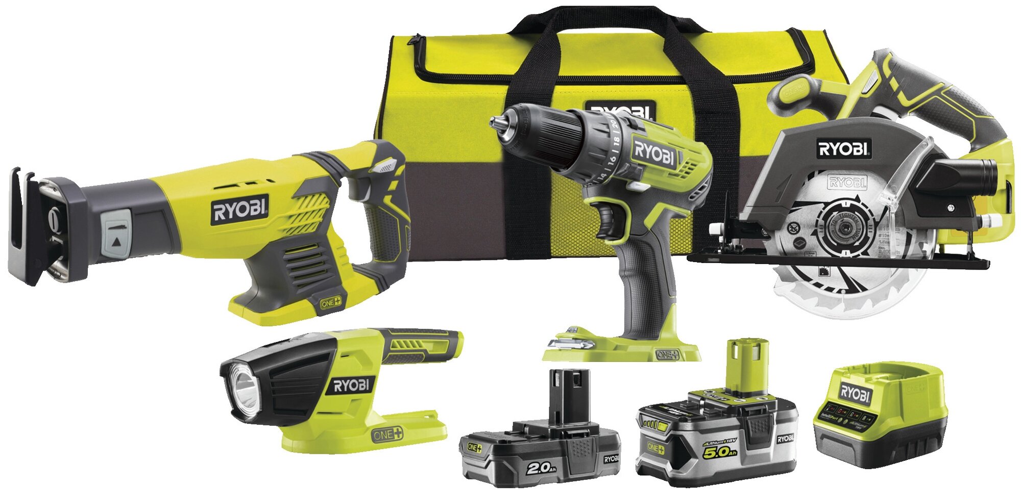 Набор аккумуляторного электроинструмента RYOBI R18CK4-252S