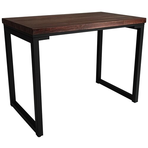 Стол обеденный кухонный письменный из массива дерева и металла 