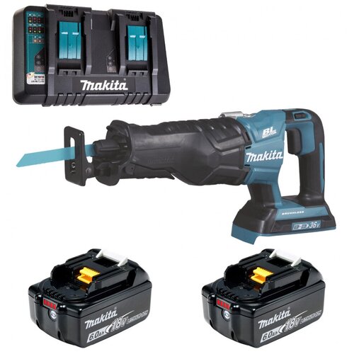 Пила сабельная аккумуляторная 255мм 36В Li-Ion 2x6Ач зу Makita DJR360PG2 5954000₽