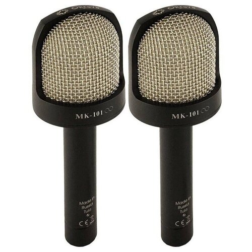 Микрофон студийный конденсаторный Октава МК-101 стереопара черный в деревянном футляре 7651300₽